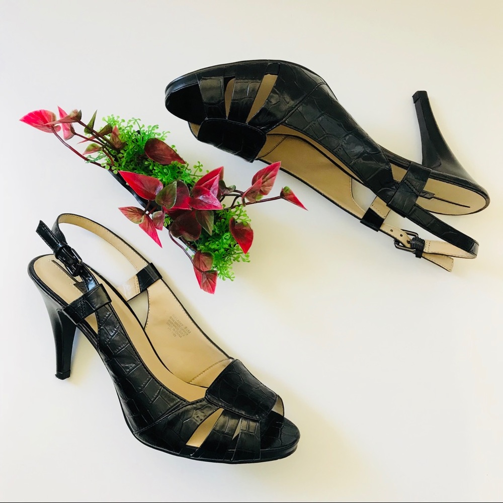 FINAL DROP Sam&Libby Lasky embossed slingback pump